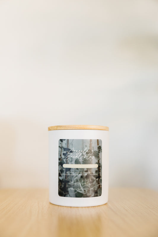 Arugula & Eucalyptus Candle – Fresh & Earthy with Warm Amber | Garden Collection