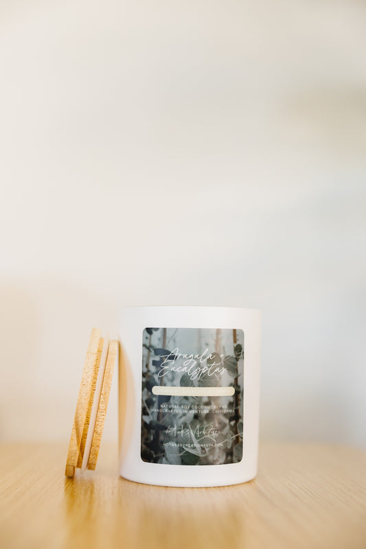 Arugula & Eucalyptus Candle – Fresh & Earthy with Warm Amber | Garden Collection