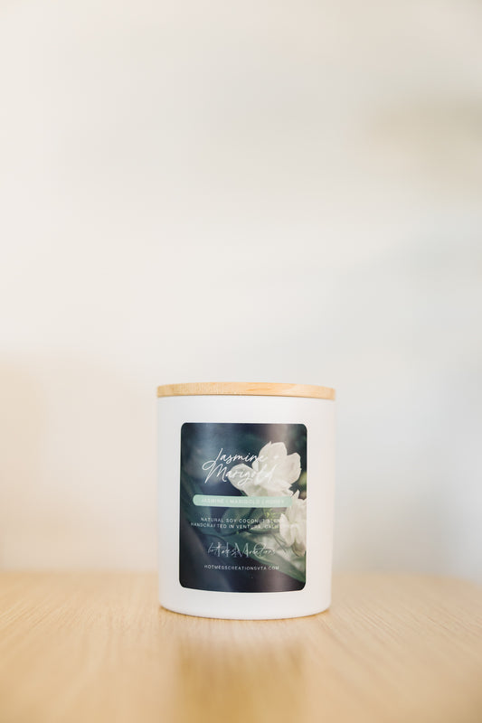 Jasmine & Marigold Candle – Floral & Honey-Infused Aroma | Garden Collection