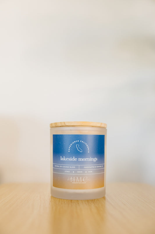 Lakeside Mornings Candle – Citrus, Cedar & Musk | Experience California Collection