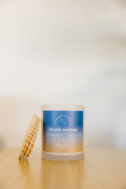 Lakeside Mornings Candle – Citrus, Cedar & Musk | Experience California Collection