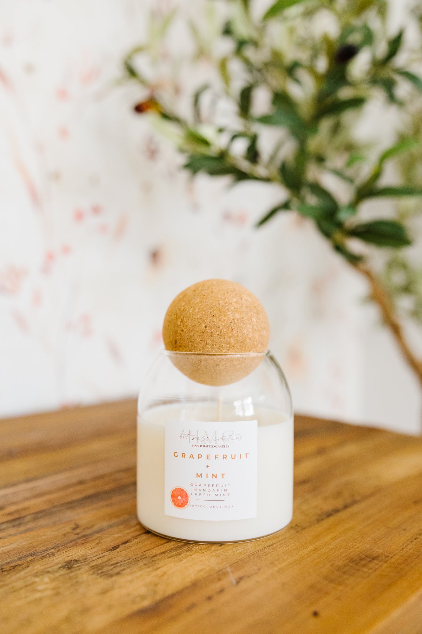 Round Cork Candle | Hot Mess Creations — All Natural, Hand Crafted Candles Made in Ventura, California