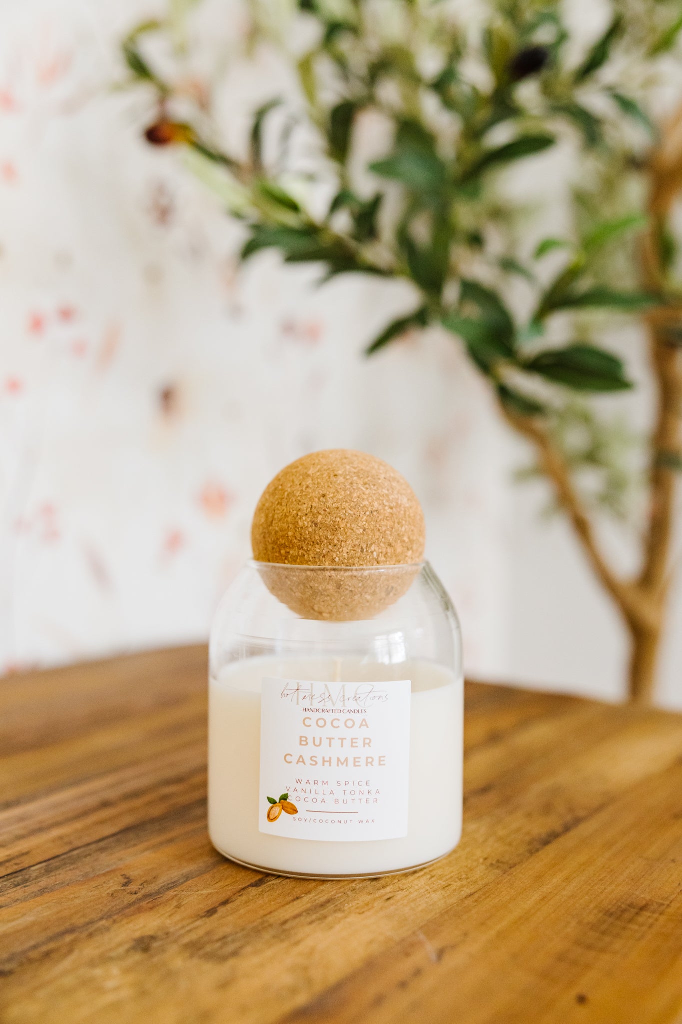 Round Cork Candle | Hot Mess Creations — All Natural, Hand Crafted Candles Made in Ventura, California