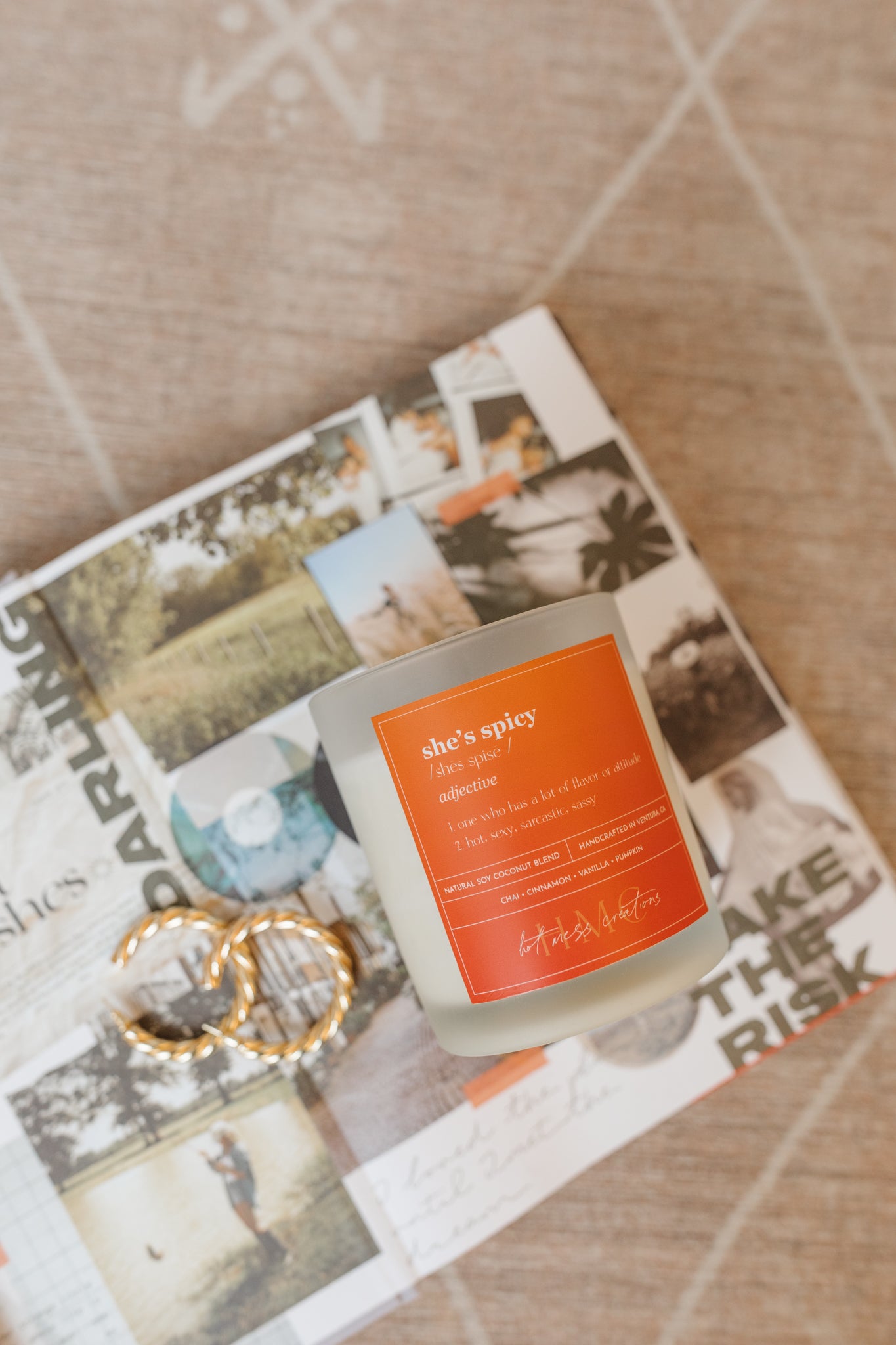 She's Spicy (14oz) | Hot Mess Creations — All Natural, Hand Crafted Candles Made in Ventura, California