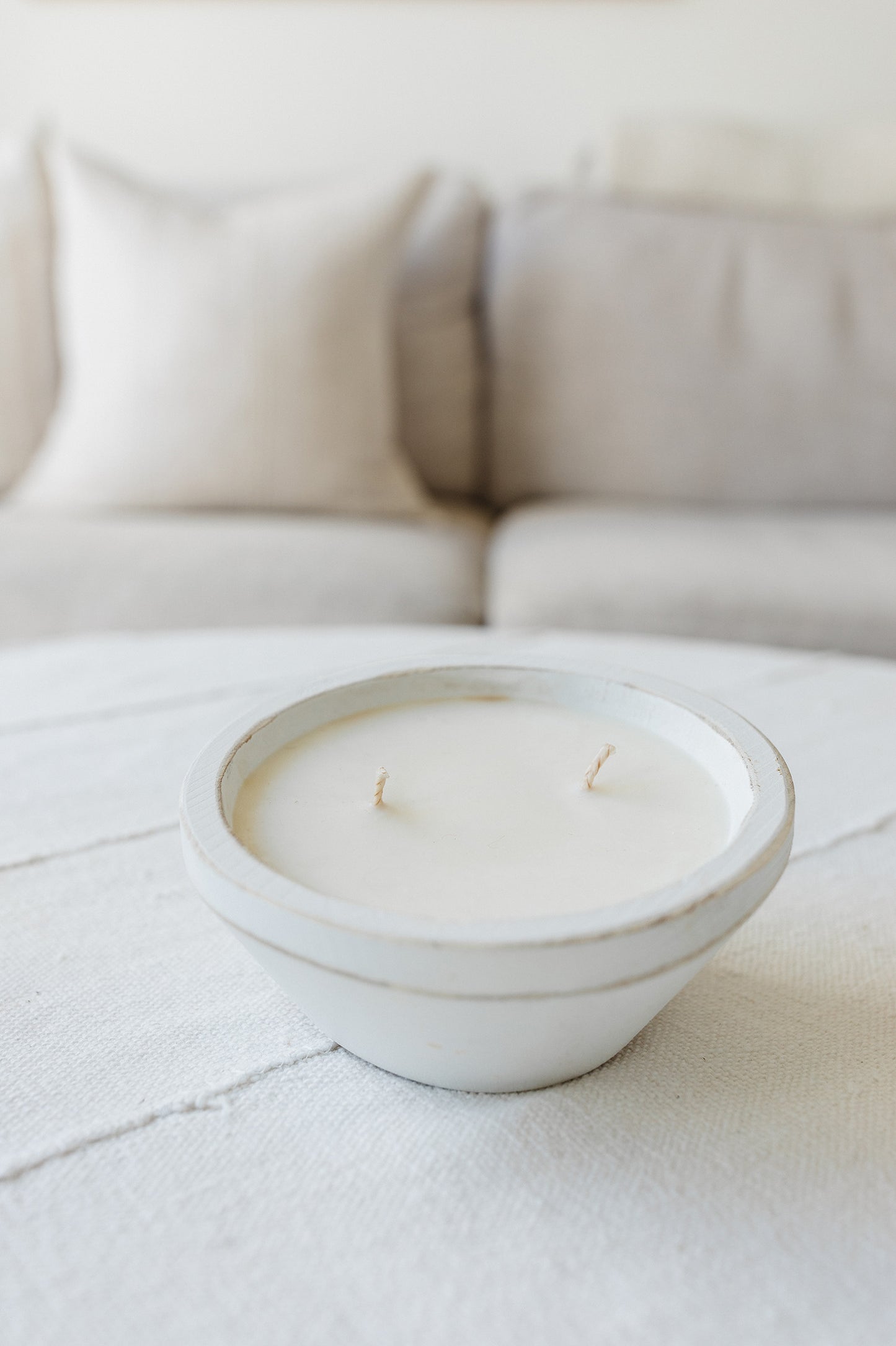 Round 2-Wick Dough Bowl Candle | Hot Mess Creations — All Natural, Hand Crafted Candles Made in Ventura, California