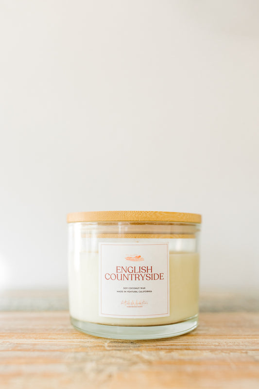 English Countryside | The Global Collection (3-Wick) | Hot Mess Creations — All Natural, Hand Crafted Candles Made in Ventura, California