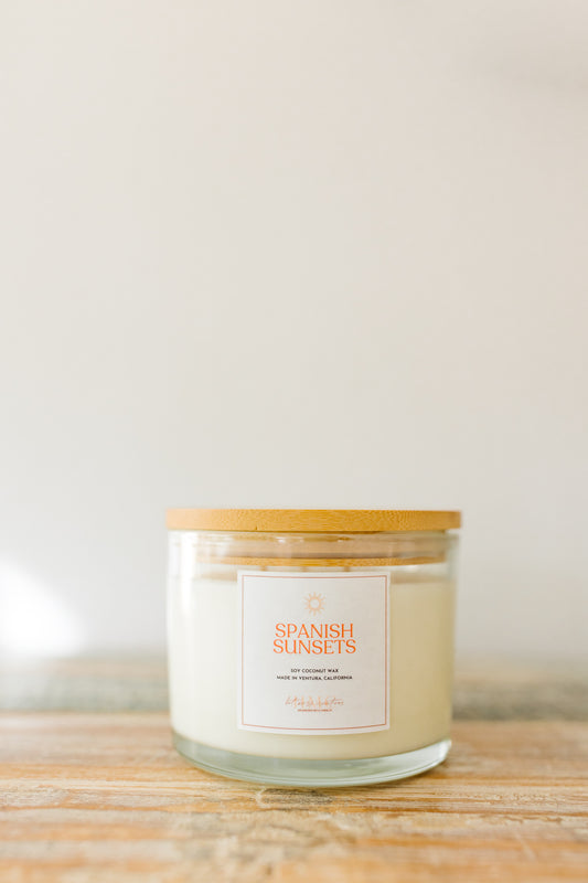 Spanish Sunsets | The Global Collection (3-Wick) | Hot Mess Creations — All Natural, Hand Crafted Candles Made in Ventura, California