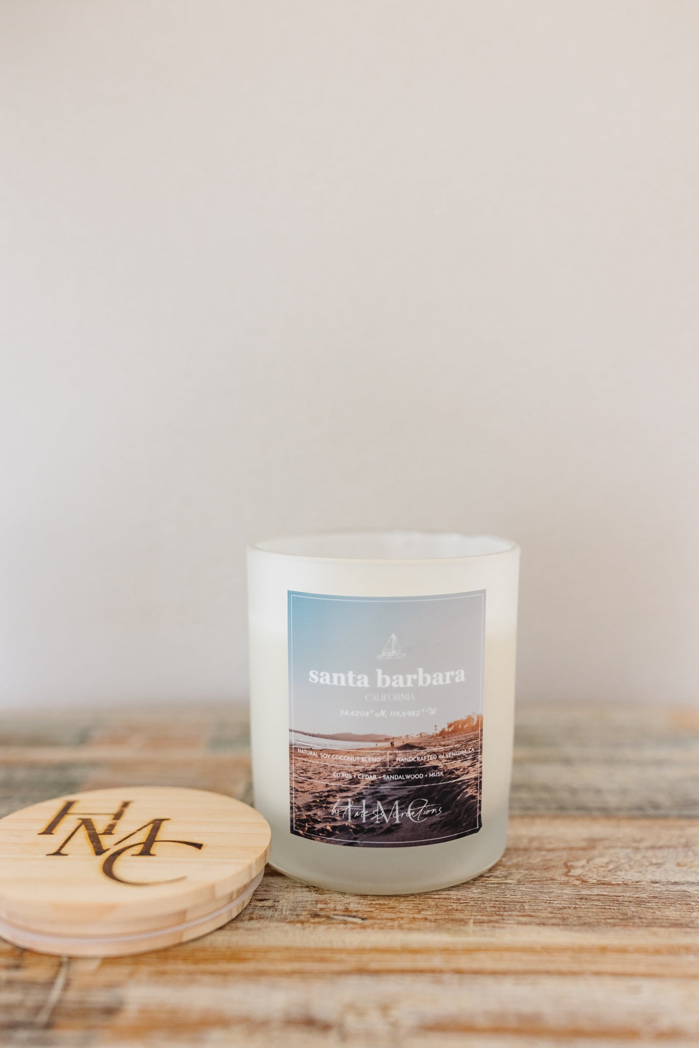 The Santa Barbara Candle | The California Collection | Hot Mess Creations — All Natural, Hand Crafted Candles Made in Ventura, California