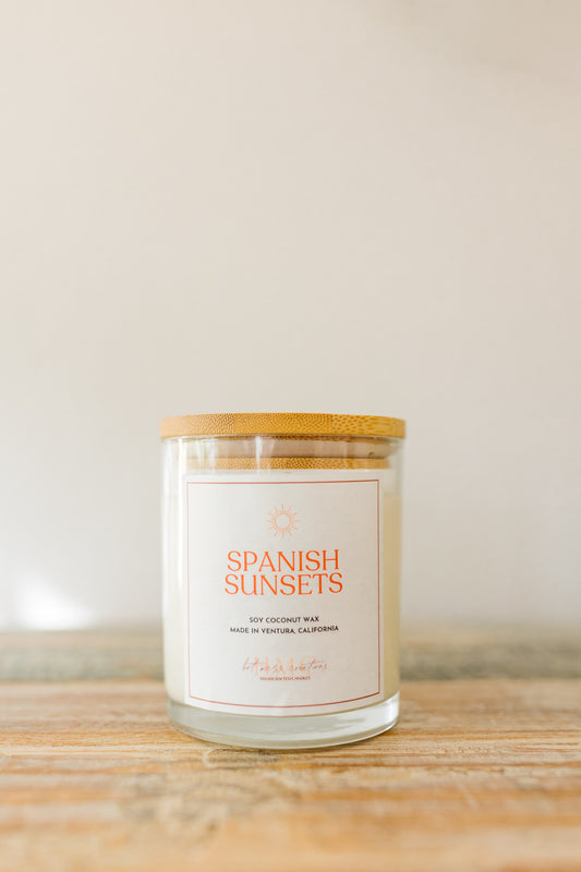Spanish Sunsets | The Global Collection (1-Wick) | Hot Mess Creations — All Natural, Hand Crafted Candles Made in Ventura, California