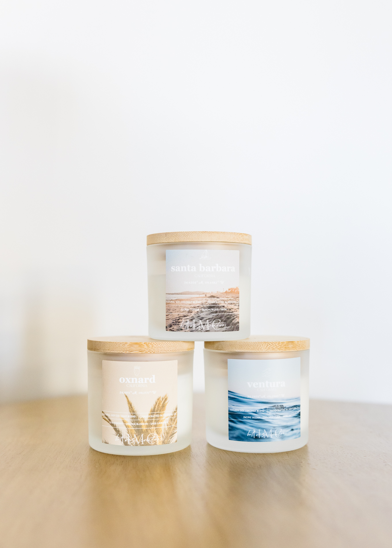 Hot Mess Creations | Trio California Collection | Made in Ventura | Soy Wax Candle