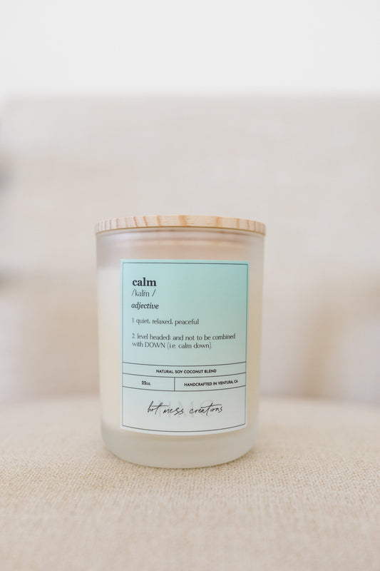 Calm | Hot Mess Creations — All Natural, Hand Crafted Candles Made in Ventura, California