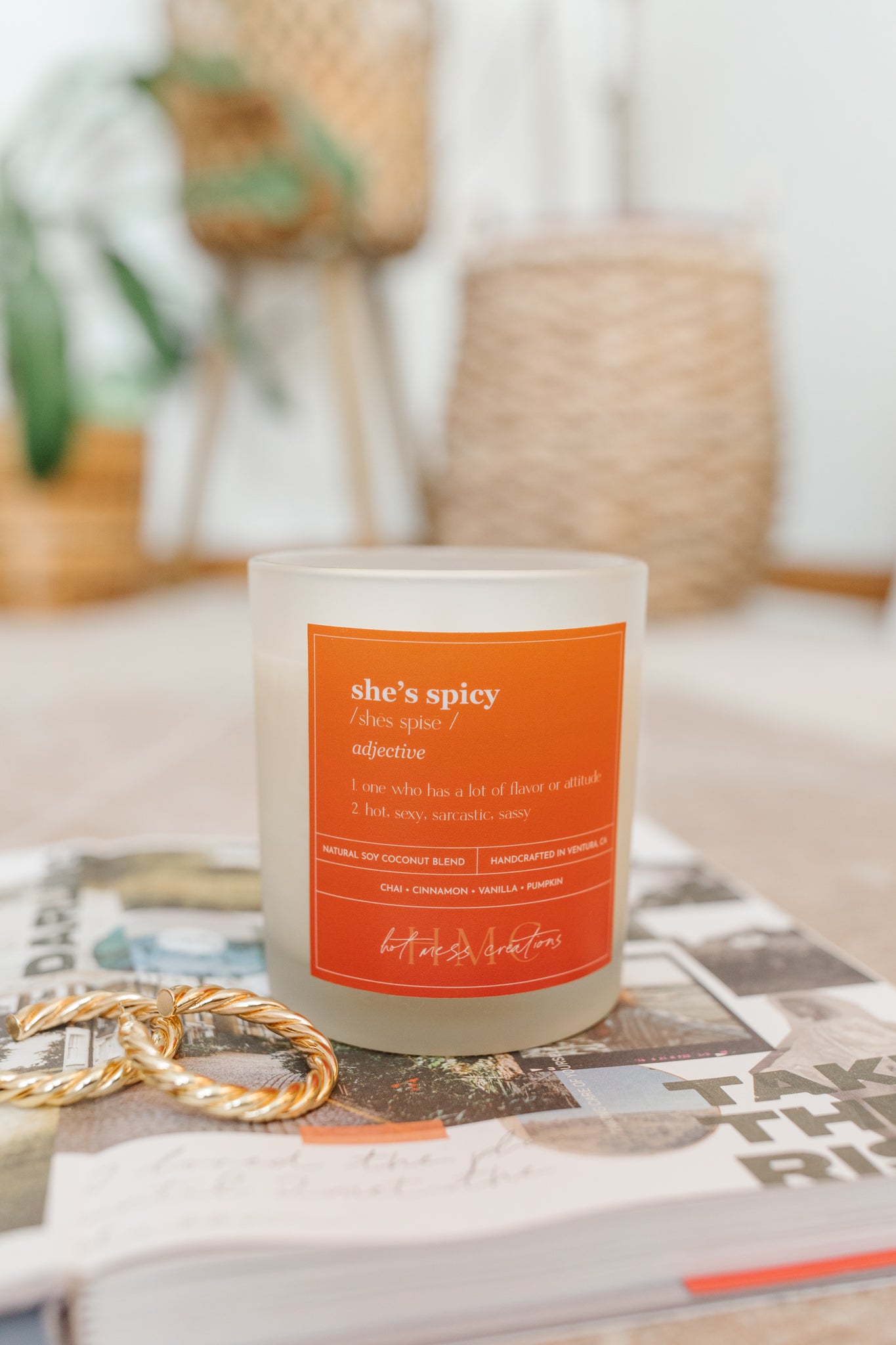 She's Spicy (14oz) | Hot Mess Creations — All Natural, Hand Crafted Candles Made in Ventura, California