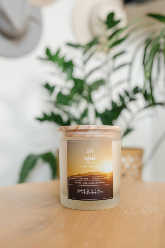 The Ojai Candle | The California Collection | Hot Mess Creations — All Natural, Hand Crafted Candles Made in Ventura, California