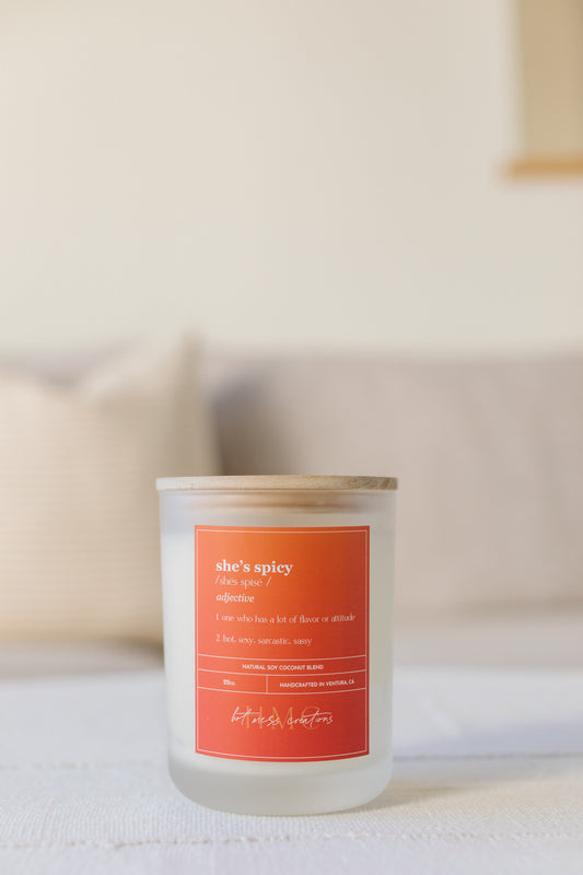 She's Spicy | Hot Mess Creations — All Natural, Hand Crafted Candles Made in Ventura, California